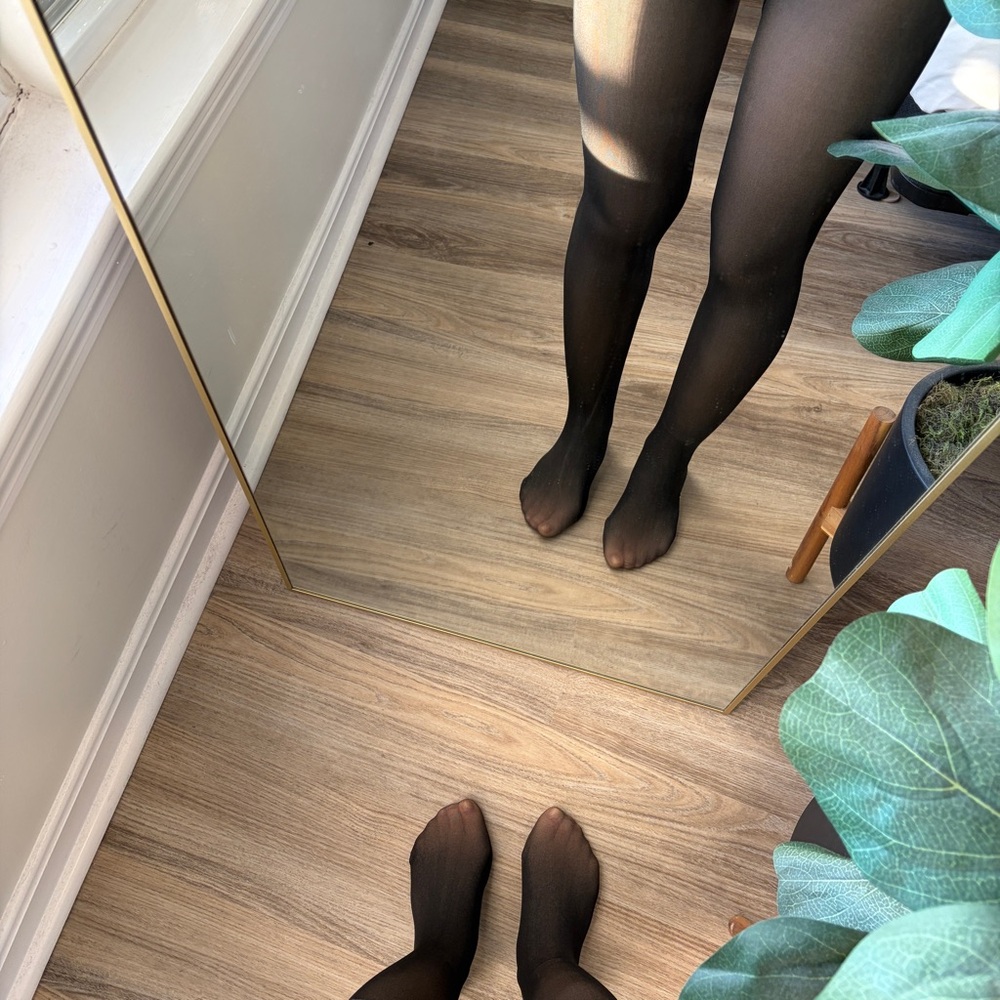 SOLD NEW Fleece Lined Illusion Tights